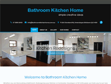 Tablet Screenshot of bathroomkitchenhome.com.au